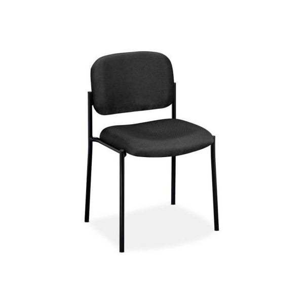 Hon basyx by HON Stacking Armless Guest Chair - Fabric - Charcoal BSXVL606VA19 - main